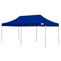 Caravan Canopy 22003205022 Classic 20' x 10' Blue Commercial Grade Instant Canopy Deluxe Kit