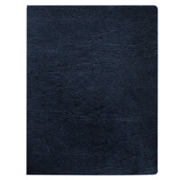 Fellowes 52136 8 3/4 inch x 11 1/4 inch Navy Classic Grain Texture Binding System Cover   - 200/Pack