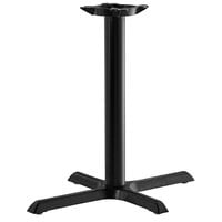 Lancaster Table & Seating Cast Iron 22 inch x 30 inch Black 3 inch Standard Height Column Table Base