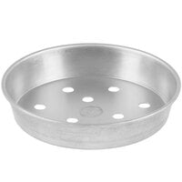 American Metalcraft PT9006 5 1/2" x 1 1/8" Perforated Tin-Plated Steel Pizza Pan