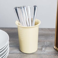 Cal-Mil 1017-61 Yellow Solid Melamine Flatware Cylinder