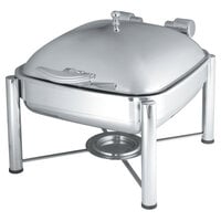 Vollrath 46132 6 Qt. Intrigue Square Induction Chafer with Stainless Steel Food Pan