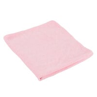 Rubbermaid 1820581 HYGEN Sanitizer Safe 16 inch x 16 inch Pink Microfiber Cloth - 24/Pack
