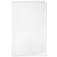 H. Risch, Inc. 11 inch x 17 inch Double Panel / Four View Clear Heat Sealed Menu Cover