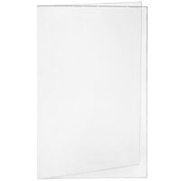 H. Risch, Inc. 11" x 17" Double Panel / Four View Clear Heat Sealed Menu Cover