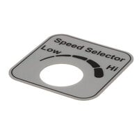 Hobart 00-478265 Label,Speed Select (Domestic)