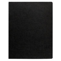 Fellowes 52115 8 3/4 inch x 11 1/4 inch Black Linen Texture Binding System Cover   - 200/Pack