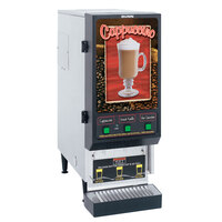 Bunn SET00.0198 FMD-3 SS Fresh Mix Cappuccino / Espresso Machine Cafe Latte Dispenser with 3 Hoppers - 120V
