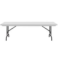 Correll Adjustable Height Folding Table, 30 inch x 60 inch Plastic, Gray - Standard Legs - R-Series