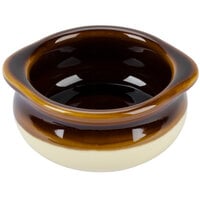 Tuxton B6S-1003 10 oz. Two Tone China Onion Soup Crock / Bowl - 12/Case