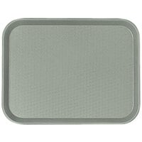 Cambro 1418FF107 14 inch x 18 inch Pearl Gray Customizable Fast Food Tray - 12/Case