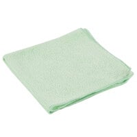 Rubbermaid 1820582 HYGEN Sanitizer Safe 16 inch x 16 inch Green Microfiber Cloth - 24/Pack