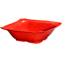 GET ML-131-R New Yorker 4.25 qt. Red Square Catering Bowl - 13"