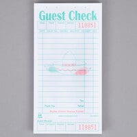 Royal Paper GC503-1 Mexican Themed 1 Part White Guest Check with Beverage Lines and Bottom Guest Receipt   - 50/Case