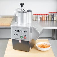 Robot Coupe CL50 Continuous Feed Food Processor with 2 Discs - 1 1/2 hp