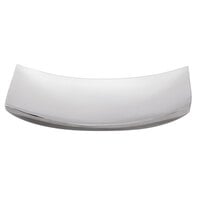 Vollrath 46222 Double Wall Stainless Steel Curved Platter - 12" x 7"