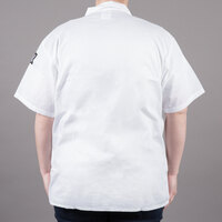 Chef Revival CS006 White Unisex Customizable Short Sleeve Cook Shirt - M
