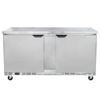 Beverage-Air WTR60AHC-FLT 60 inch Worktop Refrigerator with Flat Top
