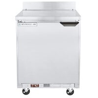 Beverage-Air WTF27AHC-FIP-24 27 inch Compact Worktop Freezer with 4 inch Foamed-In-Place Backsplash and Left-Hinged Door