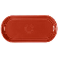 Fiesta® Dinnerware from Steelite International HL412326 Scarlet 12" x 5 11/16" Oval China Bread Tray - 6/Case