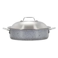 Bon Chef 60001STARLIGHT Cucina 4 Qt. Starlight Stainless Steel Round Induction Saute Pan with Lid