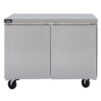 Delfield GUF48P-S 48 inch Front Breathing ADA Height Undercounter Freezer with 3 inch Casters