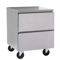 Delfield GUF32P-D 32 inch Front Breathing ADA Height Undercounter Freezer with Two Drawers