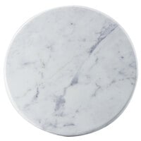 Cal-Mil 3656-12-81M 12 inch x 3/4 inch Carrara Marble Melamine Tray