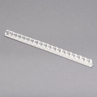 Fellowes 52372 1/2 inch Diameter White Plastic 90-Sheet Binding Comb   - 100/Pack