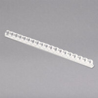 Fellowes 52371 3/8 inch Diameter White Plastic 55-Sheet Binding Comb   - 100/Pack