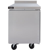 Delfield GUR32BP-S 32 inch Front Breathing ADA Height Worktop Refrigerator with 3 inch Casters