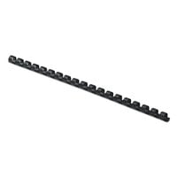 Fellowes 52321 5/16 inch Diameter Black Plastic 40-Sheet Binding Comb   - 25/Pack