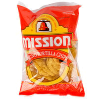 Mission 3 oz. Portion Pack Yellow Round Nacho Chips - 48/Case