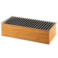 Cal-Mil 3439-60 Bamboo Chafer Alternative with Wire Grill - 19 1/2" x 9 3/4" x 5 1/2"