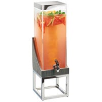 Cal-Mil 3804-3INF-83 Ashwood Gray Oak Wood 3 Gallon Beverage Dispenser with Infusion Chamber - 8" x 8" x 26"