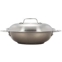 Bon Chef 60006TAUPE Cucina 3.5 Qt. Taupe Stainless Steel Induction Brazier Pan with Lid