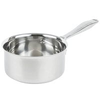Vollrath 47740 Intrigue 2.25 Qt. Stainless Steel Sauce Pan with Aluminum-Clad Bottom