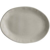 American Metalcraft CPL12SH Crave 12" x 9" Shadow Oval Melamine Serving Platter