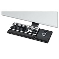 Fellowes 8017801 Designer Suites 19 inch x 9 1/2 inch Black Compact Keyboard Tray