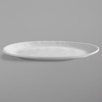 American Metalcraft CPL12CL Crave 12 inch x 9 inch Cloud Oval Melamine Serving Platter
