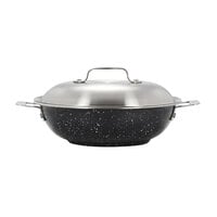 Bon Chef 60011GALAXY Cucina 2 Qt. Galaxy Stainless Steel Induction Brazier Pan with Lid