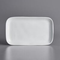 American Metalcraft CP12CL Crave 12" x 7 1/8" Cloud Rectangular Melamine Serving Platter