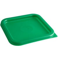 Cambro SFC2452 Kelly Green Square Polyethylene Lid for 2 and 4 Qt. Food Storage Containers