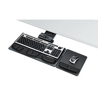 Fellowes 8036101 Professional Executive 19 inch x 10 5/8 inch Black Adjustable Keyboard Tray