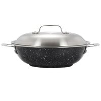Bon Chef 60015GALAXY Cucina 12 inch Galaxy Stainless Steel Stir Fry Pan with Lid