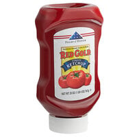 Red Gold 20 oz. Upside Down Squeeze Bottle Tomato Ketchup - 25/Case