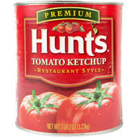 Hunt's #10 Premium Restaurant Style Tomato Ketchup Can - 6/Case