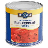 #10 Can Fire Roasted Red Pepper Strips - 6/Case