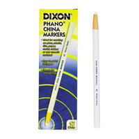 Dixon Ticonderoga 00092 White Standard China Marker - 12/Pack