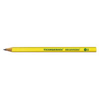 Dixon Ticonderoga 13080 Beginners Woodcase Yellow Barrel HB Lead #2 Pencil without Eraser - 12/Pack